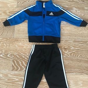 Infants Blue & Black Adidas track suit